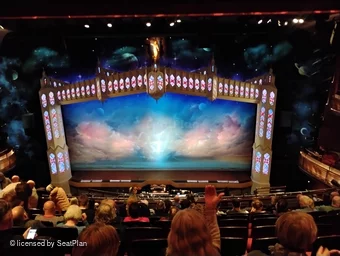 Prince of Wales Theatre Circle K20 view from seat photo