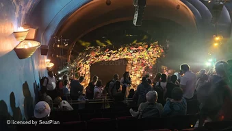 Cambridge Theatre Upper Circle M48 view from seat photo