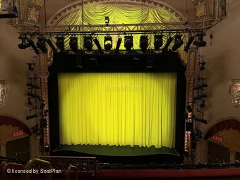 Golden Theatre Front Mezzanine D104 view from seat photo