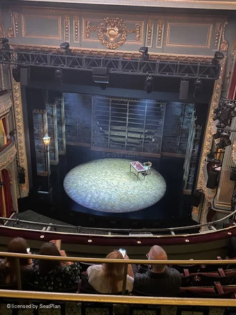Aldwych Theatre Grand Circle F8 view from seat photo