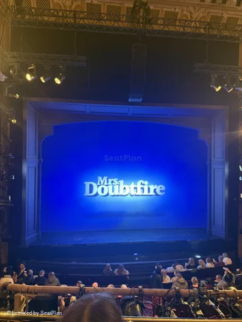 Shaftesbury Theatre Royal Circle B21 view from seat photo