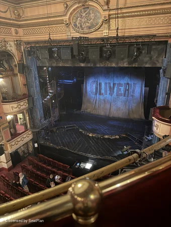 Gielgud Theatre Grand Circle A6 view from seat photo