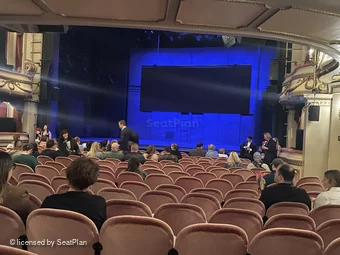 Noel Coward Theatre Stalls Q6 view from seat photo