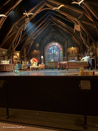 Barbican Theatre Stalls B14 view from seat photo