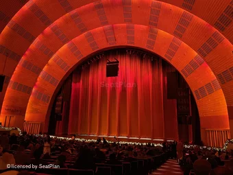 Radio City Music Hall Orchestra 2 F214 view from seat photo