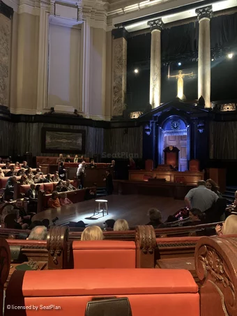 London County Hall Courtroom Stalls E X138 view from seat photo