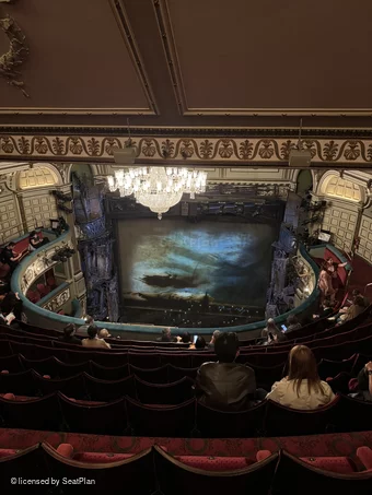 Sondheim Theatre Grand Circle K11 view from seat photo