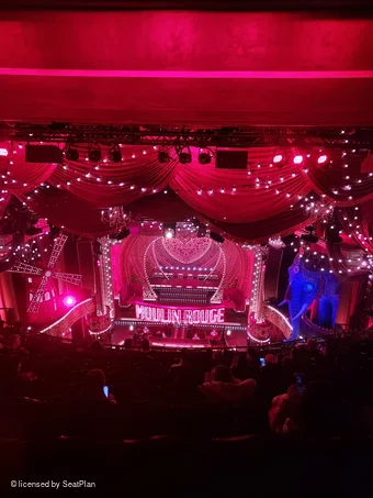 Piccadilly Theatre Grand Circle K14 view from seat photo