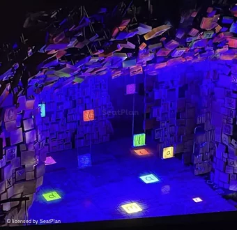 Cambridge Theatre Upper Circle L40 view from seat photo