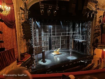 Bernard B. Jacobs Theatre Mezzanine D15 view from seat photo