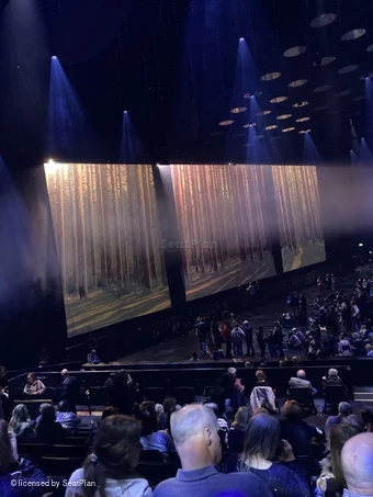 ABBA Arena Block F K12 view from seat photo