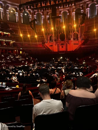 Royal Albert Hall Stalls L 787 view from seat photo