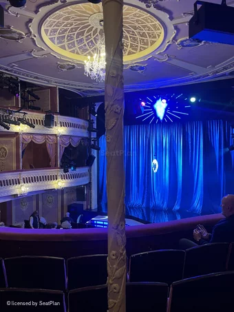Criterion Theatre Dress Circle D8 view from seat photo
