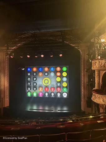 Shaftesbury Theatre Royal Circle D12 view from seat photo