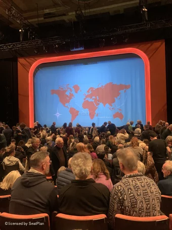 Alexandra Palace Theatre Stalls P8 view from seat photo