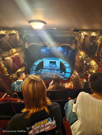 Apollo Theatre Grand Circle F13 view from seat photo