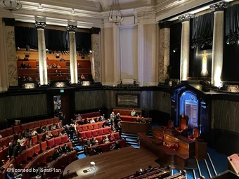 London County Hall North Gallery B31 view from seat photo