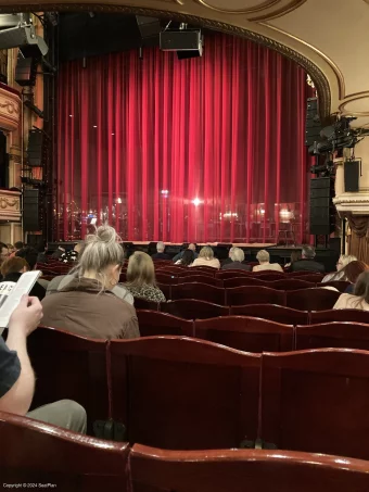 Gielgud Theatre Stalls N3 view from seat photo