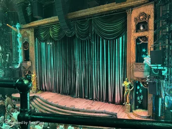 Studio 54 Theatre Front Mezzanine AA2 view from seat photo