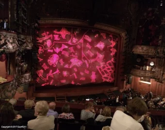 Lyceum Theatre Royal Circle F44 view from seat photo