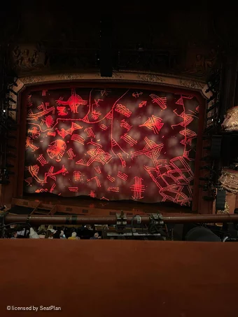 Lyceum Theatre Royal Circle A21 view from seat photo