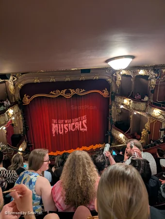 Apollo Theatre Grand Circle F14 view from seat photo