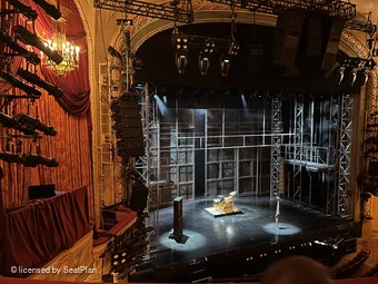 Bernard B. Jacobs Theatre Mezzanine D17 view from seat photo