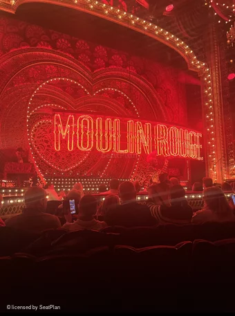 Piccadilly Theatre Stalls F24 view from seat photo