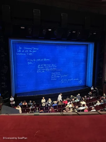 Prince Edward Theatre Dress Circle A28 view from seat photo
