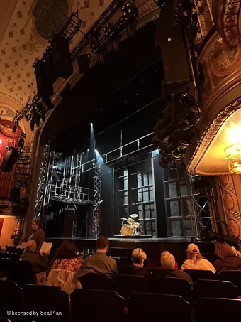 Bernard B. Jacobs Theatre Orchestra G14 view from seat photo