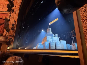 Longacre Theatre Orchestra B7 view from seat photo