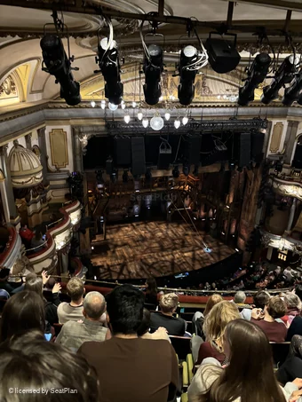 Victoria Palace Theatre Grand Circle J36 view from seat photo
