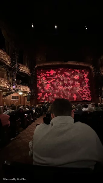 Lyceum Theatre Stalls Q31 view from seat photo