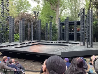 Regent's Park Open Air Theatre Lower Left H13 view from seat photo