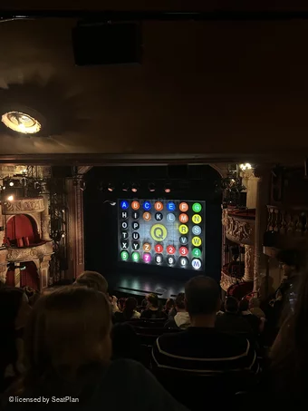 Shaftesbury Theatre Royal Circle K2 view from seat photo