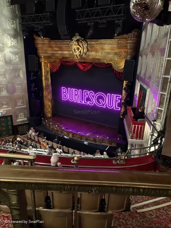 Savoy Theatre Dress Circle FA2 view from seat photo
