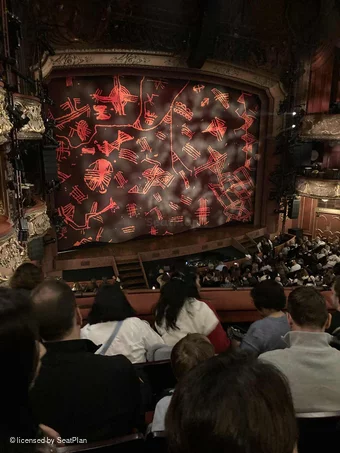 Lyceum Theatre Royal Circle D46 view from seat photo