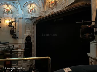 Ambassadors Theatre Circle B1 view from seat photo