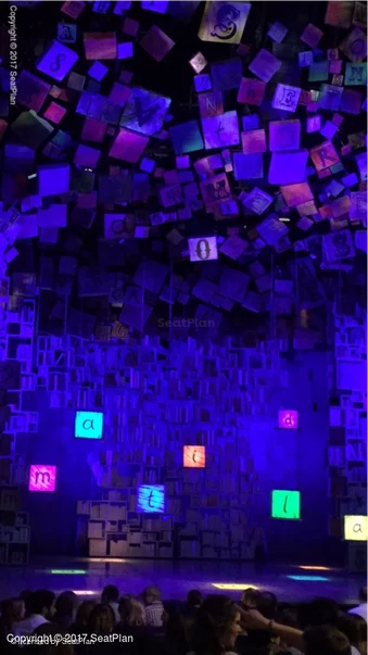 Cambridge Theatre Stalls Q23 view from seat photo