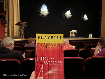 St James Theatre Orchestra F9 view from seat photo