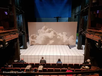 Royal Court Theatre Circle A11 view from seat photo