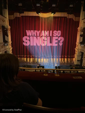 Garrick Theatre Dress Circle B16 view from seat photo