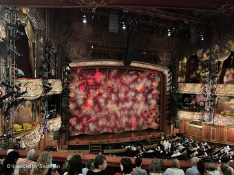 Lyceum Theatre Royal Circle G42 view from seat photo