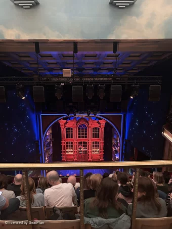 Savoy Theatre Upper Circle F14 view from seat photo