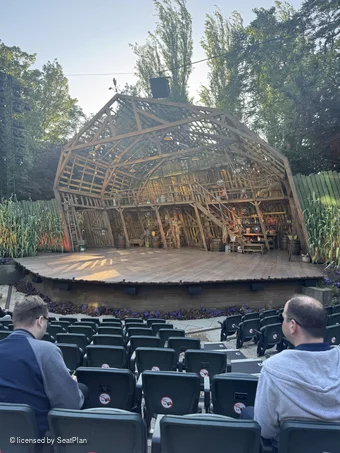 Regent's Park Open Air Theatre Lower Centre I17 view from seat photo