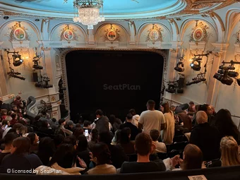 Ambassadors Theatre Circle J3 view from seat photo