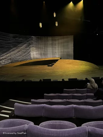 National Theatre - Olivier Stalls F45 view from seat photo