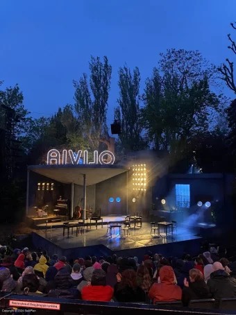 Regent's Park Open Air Theatre Upper Centre K31 view from seat photo