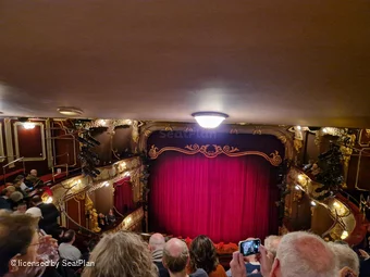 Apollo Theatre Grand Circle F13 view from seat photo