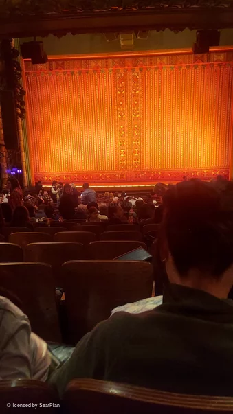 New Amsterdam Theatre Orchestra U107 view from seat photo